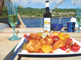 It's a rare treat to sip wine, sailing past the fields that produced it