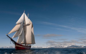 Sailing in Spitsbergen