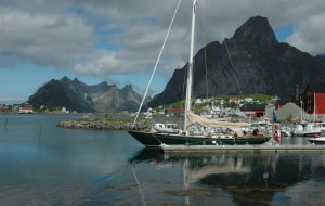 Jenny moored in Lofoten, Norway