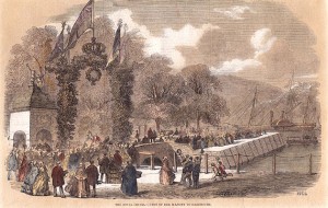 Queen Victoria visits the Royal Dartmouth Yacht Club in 1856