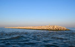 Cowes breakwater is now complete