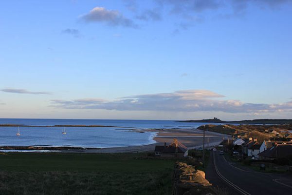 The bay at Newtown Haven in Northumberland