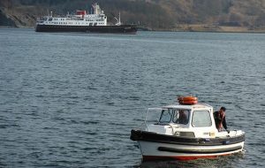 the luxury cruise ship, Hebridean Princess and her tender