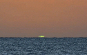 Green flash seen mid-Atlantic. Jonty Pearce