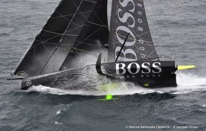 Alex Thomson on HUGO BOSS during the 2017 Vendee Globe