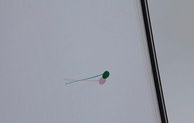 telltails on a yacht sail