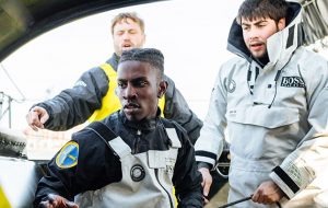 Montel Fagan-Jordan sailing with Alex Thomson