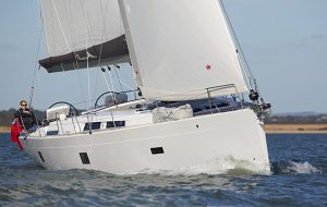 Hanse 458 sailing in the Solent