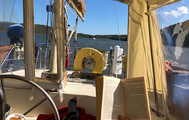 Making time to relax while sailing