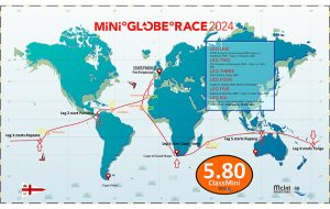 Route of the 2024 Mini Globe Race