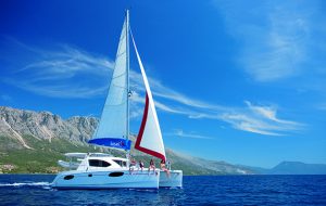 a charter yacht in Greece