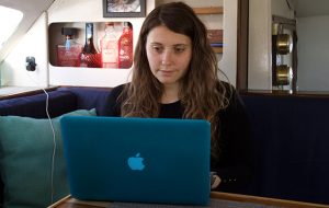 Working from your yacht is one way to make money while long term cruising
