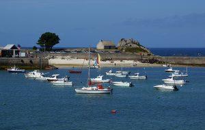 yachts moored at Corréjou, France