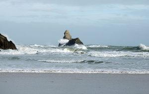 Storm Francis makes the anchorage at Broad Haven, Bosherston untenable