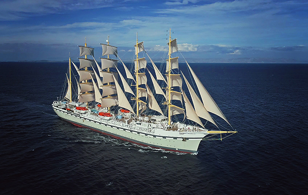 Golden Horizon in full sail