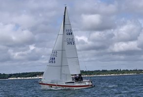 An Intro 22 Riot being sailed by students from the Scaramouche Sailing Trust