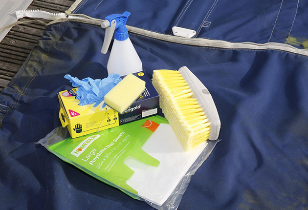 Products needed to clean canvas