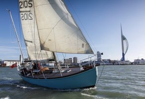 Lively Lady sailing outside Portsmouth