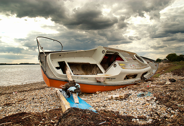 The high cost of disposal often means it is cheaper to abandon GRP boats.