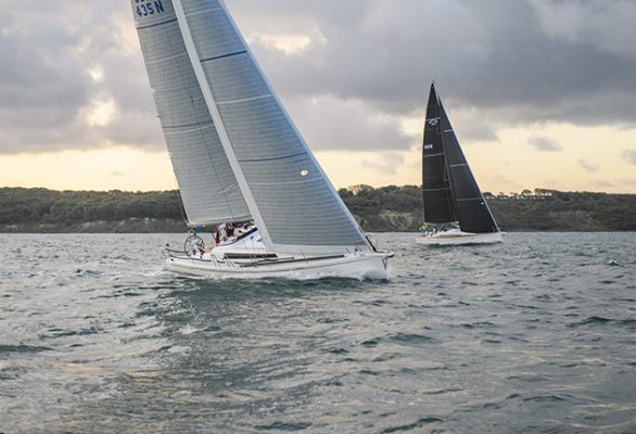 sailing alongside another boat will reveal changes in your boat rig