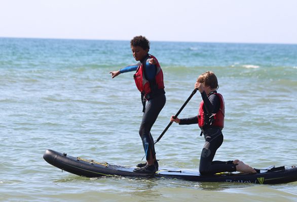 An inflatable paddleboard makes adventures even easier