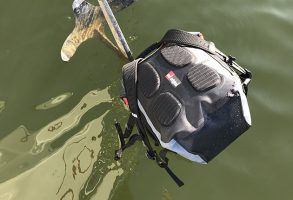 We tied the waterproof backpack to an anchor to pull it underwater. It only let in a tiny amount of water.