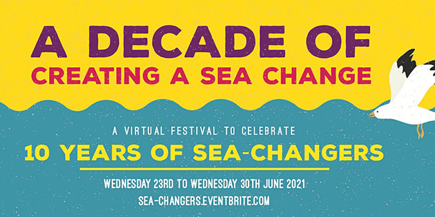 Sea Changers flyer advertising its 10th anniversary festival