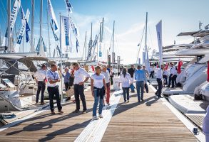 Visitors at the Southampton Boat Show