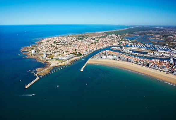Les Sables d'Olonne on the Atlantic Coast of France