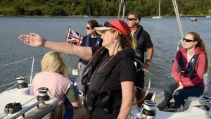 Tracey Hindmarsh wanted to improve her pilotage skills so she could feel confident to explore the shallower waters of Plymouth Harbour. Credit: Nic Compton