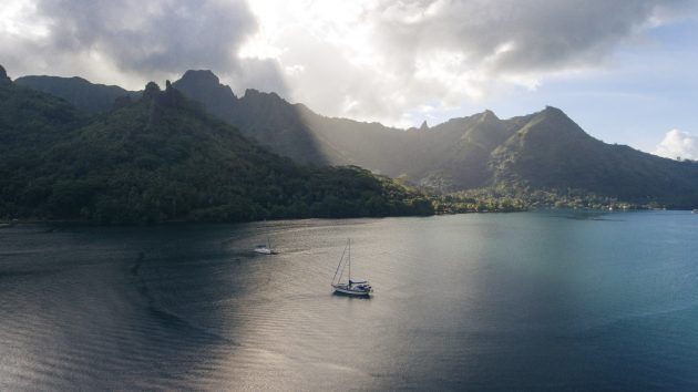 What better to dream about in the dreary days of winter than bobbing at anchor in the limpid waters of the Pacific amid Polynesia’s unfeasibly beautiful islands? Credit: Rachel Moore