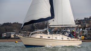 The Island Packet 380 is ideal for living aboard long term and tradewind sailing. Credit: Richard Langdon/Ocean Images