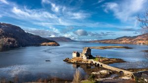 Eilean Donan Castle can be enjoyed from scenic anchorage at Totaig. Credit: Alamy Stock Photo