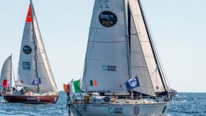 The 2022 Golden Globe Race started on 4 September 2022. The 2018 race started on 1 July 2018. The change in the start date is to prevent boats entering the Southern Ocean too early. Credit: © Ville des Sables d'Olonne - Christophe Huchet