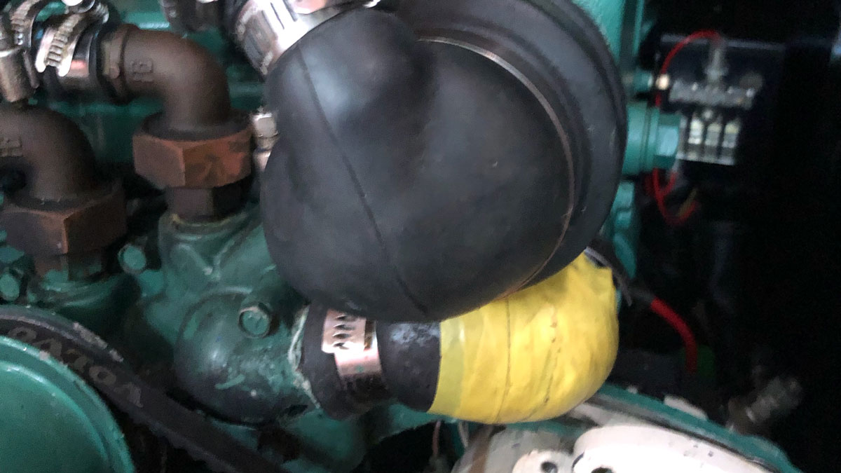 Burst coolant hose ‘I had spares for everything except this’ Yachting Monthly