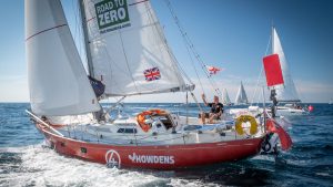 Simon Curwen has plenty of racing experience, having come second overall in the 2001 Mini Transat. Credit: © Ville des Sables d'Olonne - Christophe Huchet