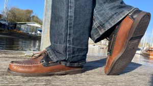 The Portland Lea shoe is made out of oiled leather. Credit: Katy Stickland
