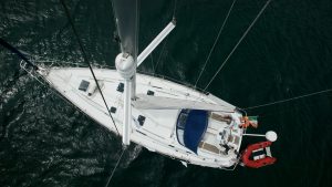 A radar reflector from the top of a yacht