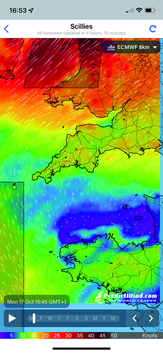 PredictWind weather app