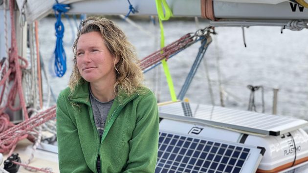 Kirsten Neuschafer is currently in second place in the 2022 Golden Globe Race. Credit: Jane Zhou/GGR 2022