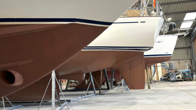 Three yachts at Dickies Marine