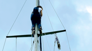 Going on a course gives you the chance to try things like going up the mast for rig or instrument checks