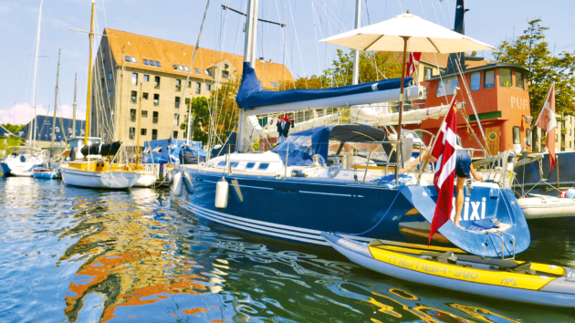 The Christianshavn canal in Copenhagen