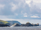 The iconic Muckle Flugga lighthouse, Unst, Shetland