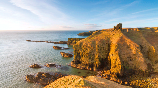 Forse Castle, Caithness, is just south of the small but welcoming Lybster harbour