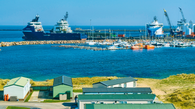 Peterhead marina is a welcome haven away from the commercial harbour and North Sea oil ships