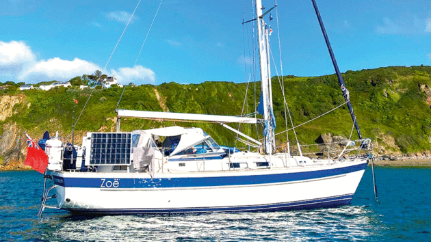 Zoe was well kitted out for cruising away from 
shore power and water