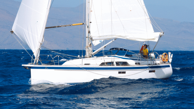 Aria Legra, a Hallberg Rassy 34, was the smallest boat of the 2024 ARC+ fleet