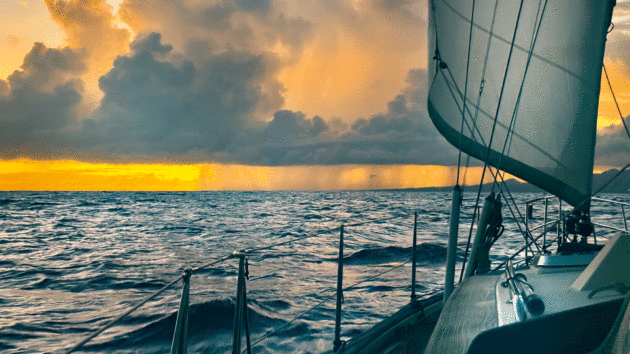 Welcome to Grenada... a squall cell on final approach