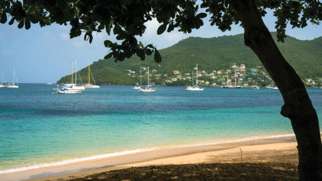 Anchoring in Admiralty Bay, Bequia